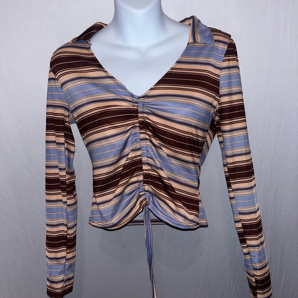 long sleeve crop top